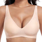🎉Best Seller-60% Off💖Womens Comfortable Wireless Bras Push Up Bralettes Seamless Tshirts Bras Deep V Everyday Bras