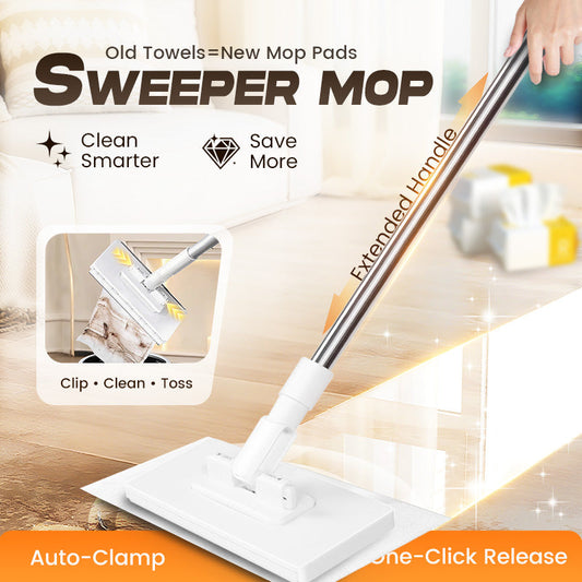 💦Last Day Sales 70% OFF🧹Disposable Dust Mop with 4 Reusable Cloths