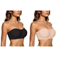 💞Womens Strapless Bras Push Up Bandeau Bra Non Slip Wireless Supportive Padded Bras Seamless Comfortable Tube Jelly Bra