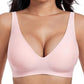 🎉Best Seller-60% Off💖Womens Comfortable Wireless Bras Push Up Bralettes Seamless Tshirts Bras Deep V Everyday Bras
