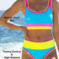 🏖️🔥LAST DAY SALE 50%OFF💃Color Contrast Patchwork Nylon Sporty 3 Piece Bikini Sets