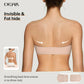 💞Womens Strapless Bras Push Up Bandeau Bra Non Slip Wireless Supportive Padded Bras Seamless Comfortable Tube Jelly Bra