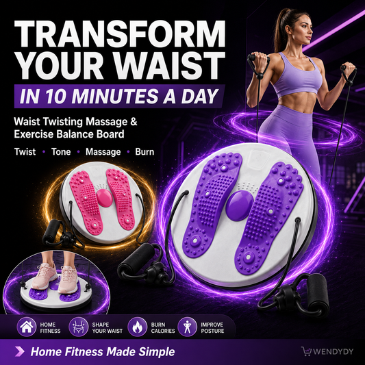 🔥Waist Twisting Massage & Exercise Balance Board – Burn Fat, Slim Waist & Improve Circulation at Home