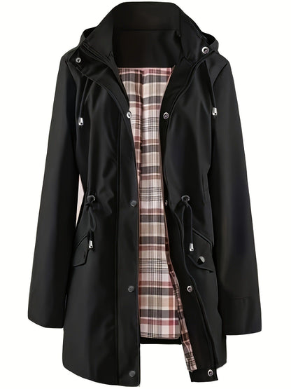 ⏰⏰Limited-time offer!!🌧️🧥Women's Checkered Lining Waterproof Windbreaker
