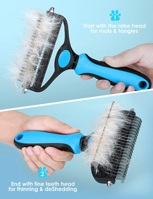 🐕 Last Day Special Price £5.99 !  🏆 Professional Deshedding Tool For Dogs And Cats – Gentle On Skin, Efficient Grooming & Comfortable Grip Design ✂️