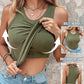 🔥SUMMER SALE 50% OFF💕Women's Ribbed Tank Top with Shelf Bra