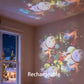 📢📢40% OFF !! ⏰ Ocean Wave Projector Light – Dynamic Rotating Aurora, Adjustable Brightness, Rechargeable