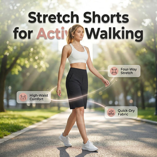 ⏳Time-Limited Special⏰Comfortable Stretch Walking Shorts for Women
